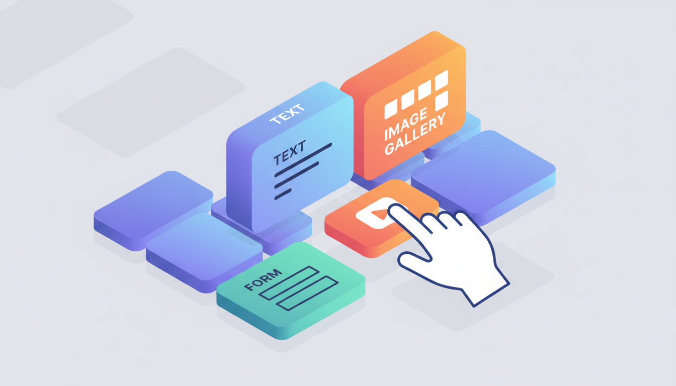 Разнообразные блоки Tilda складываются вместе, формируя веб-страницу