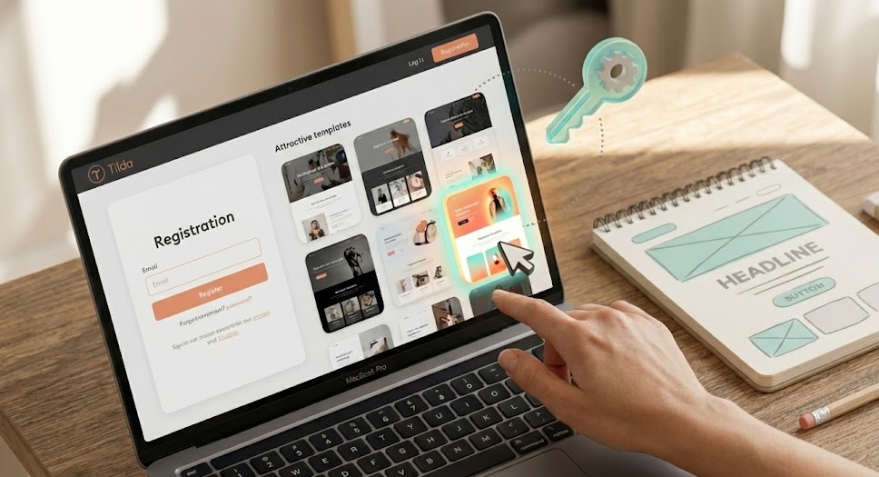 Этап 2. Регистрация и выбор шаблона