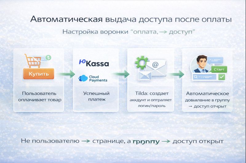 Автоматическая выдача доступа после оплаты
