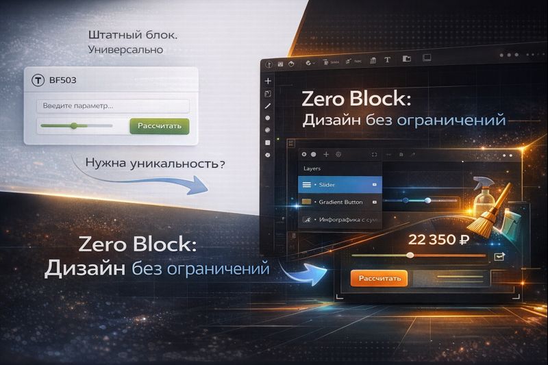 Полная свобода дизайна в Zero Block