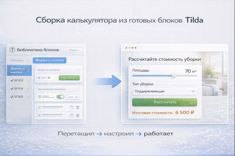 Сборка калькулятора на Tilda